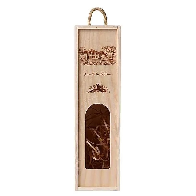 Wooden Wine Box With Handle 6