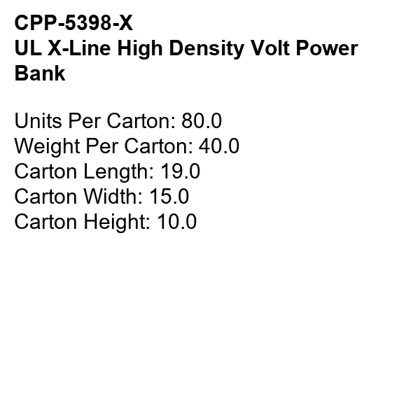UL X LINE HIGH DENSITY VOLT POWER BANK 5