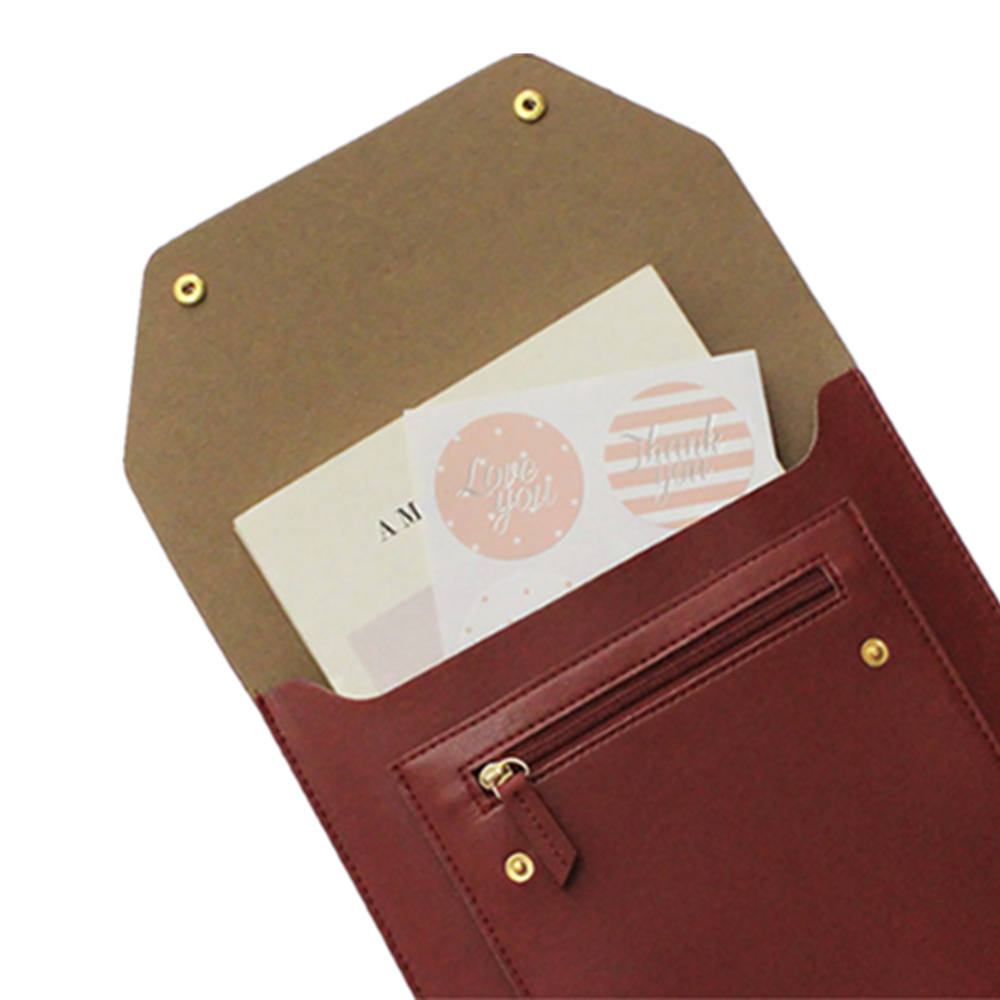 PU Leather Felt Laptop Sleeve Holder Case 3
