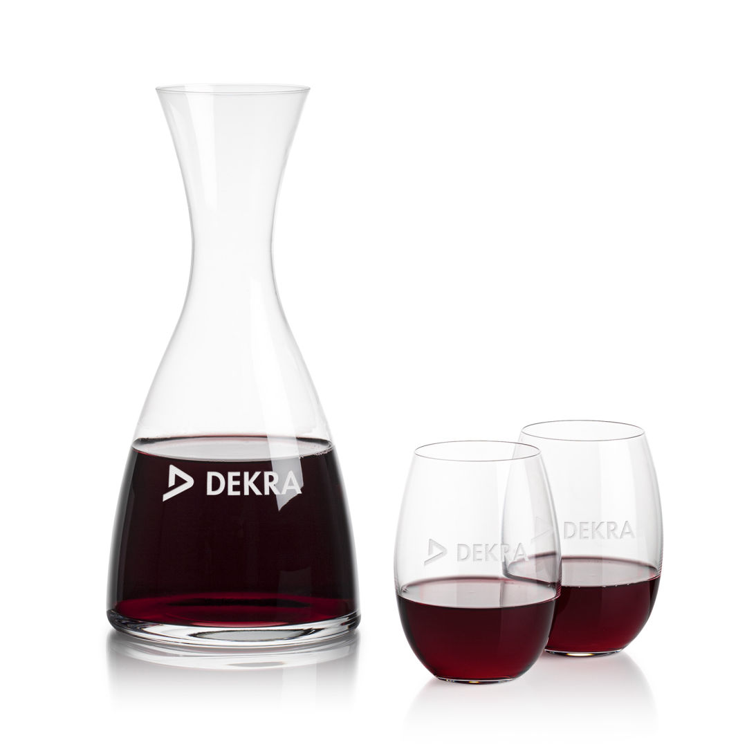 Barham Carafe & Carlita Stemless Wine 2