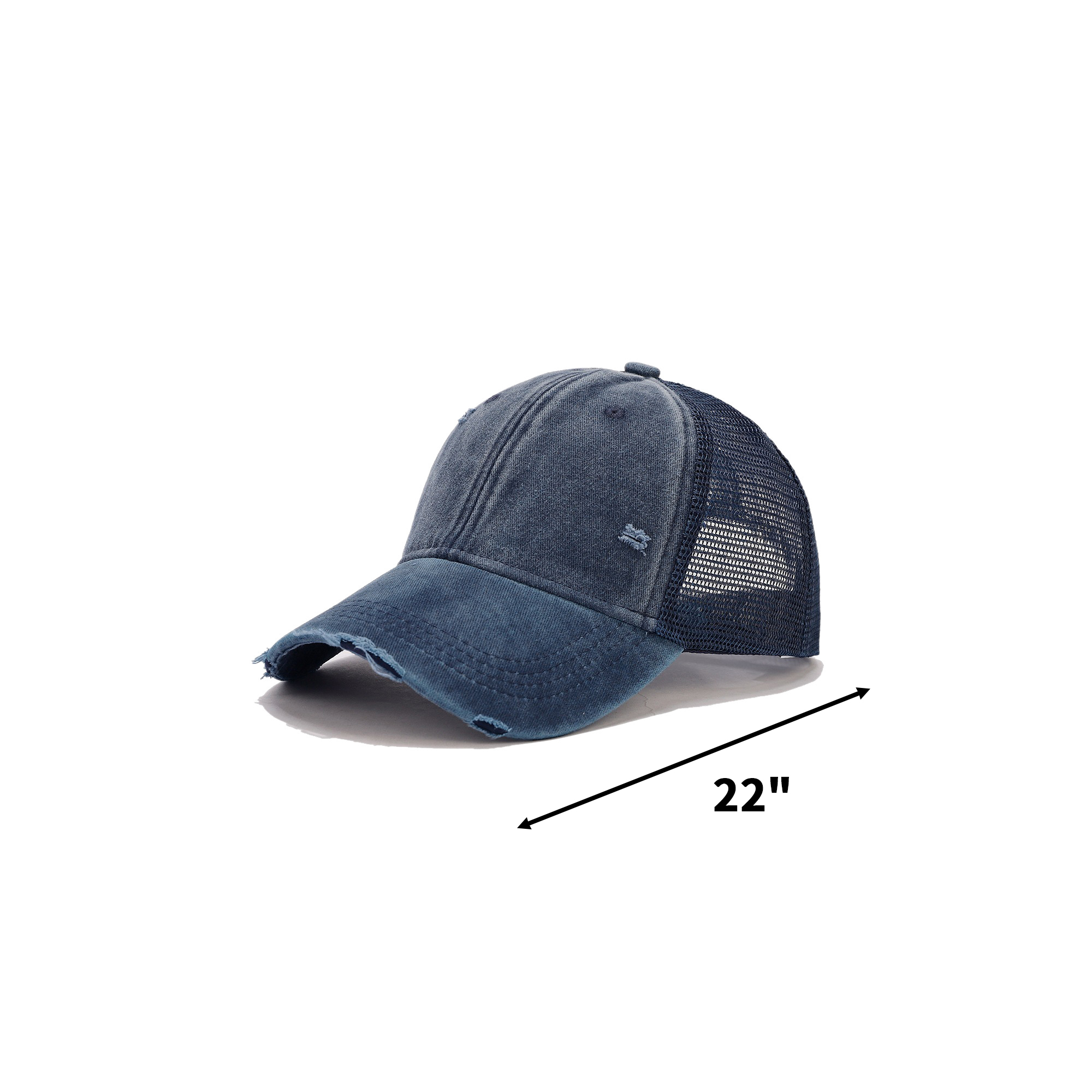 Cotton Ponytail Adjustable Criss Cross Dad Cap 2