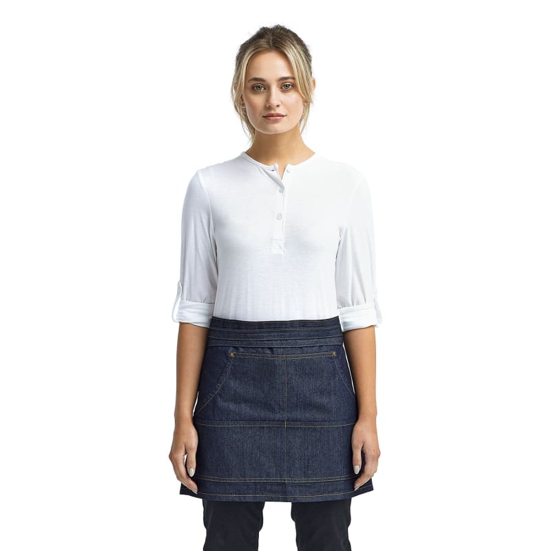 Artisan Collection By Reprime Unisex Jeans Stitch Denim Waist Apron 8