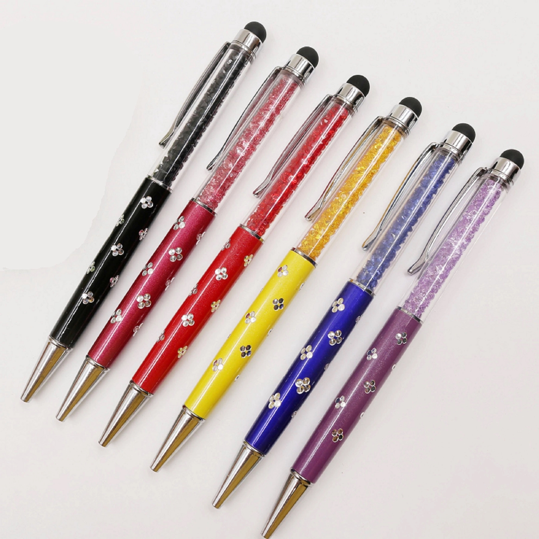 2 in 1 Crystal Stylus with Engraving Flower 5
