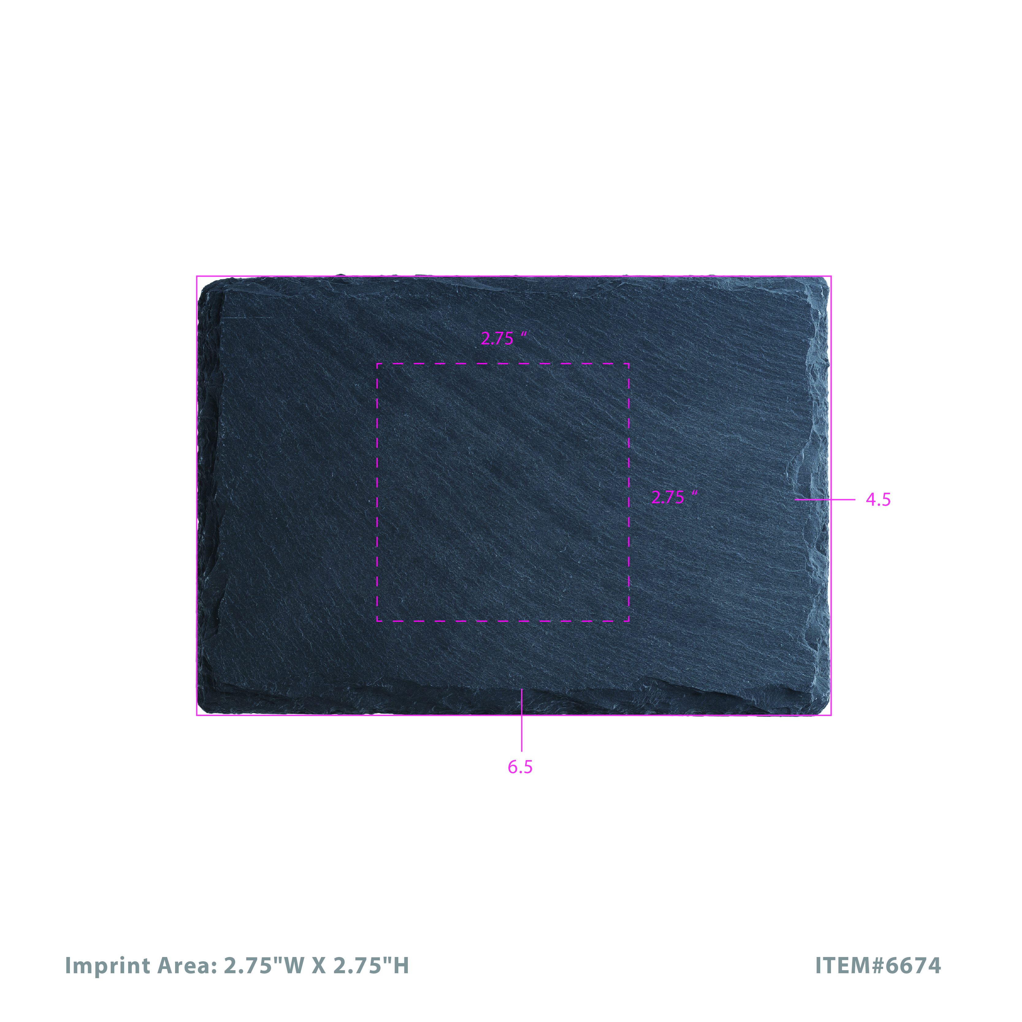 Twine Living® Slate Tapas Plate, set of 4 3