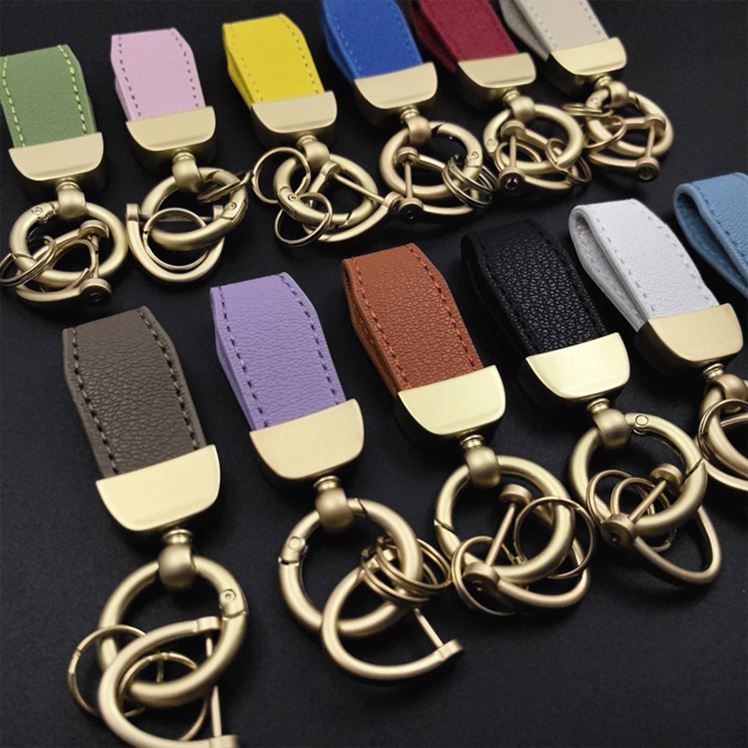 Leather Car Keychain 4