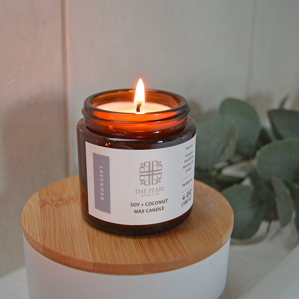 4 oz Hand-Poured Lavender Candles 3