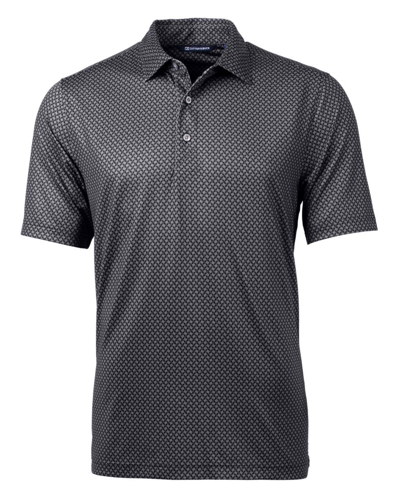 Pike Banner Print Stretch Mens Polo