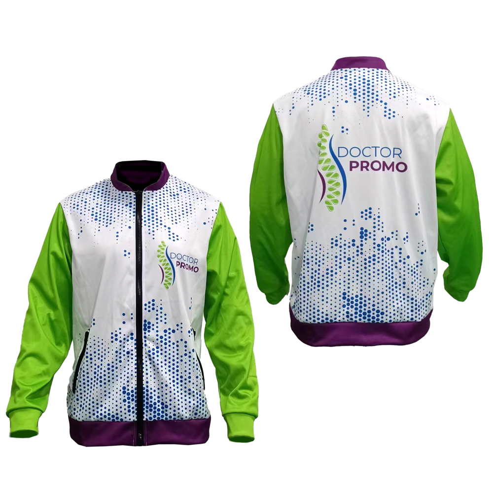Women's Smooth Polyester Full Zip Long Sleeve Jacket with Fleece Backing 1
