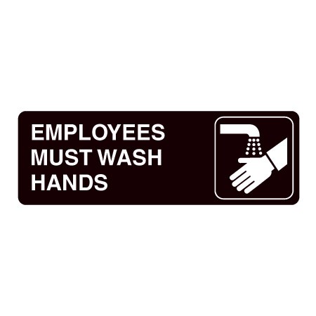 Employees Must Wash Hands Sign 1
