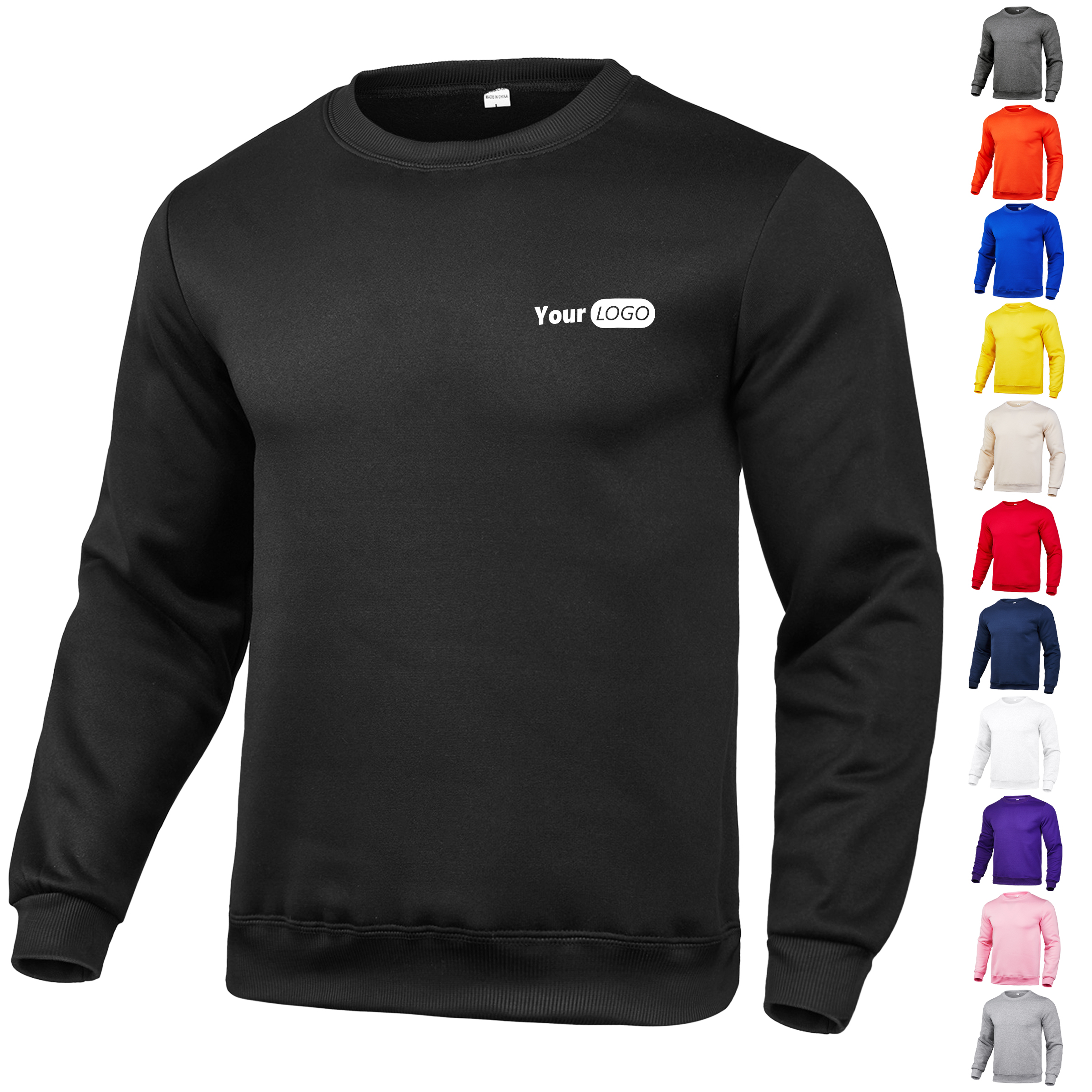 Polyester Round Neck Sports Hoodie 3