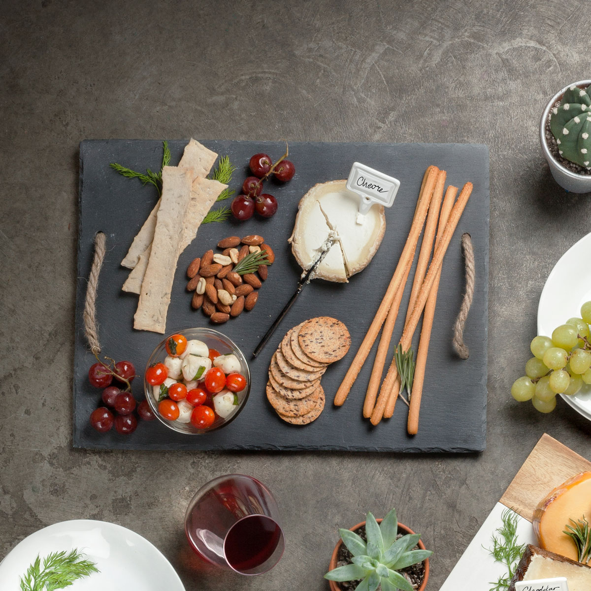 Twine Living® Slate Cheese Board 4