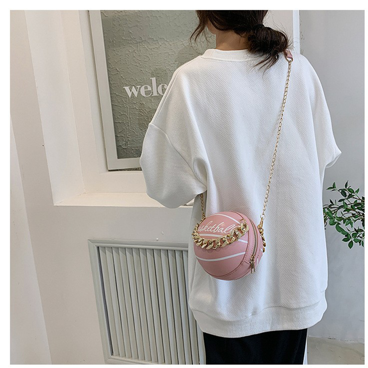 PU Portable Basketball Chain Bag 6