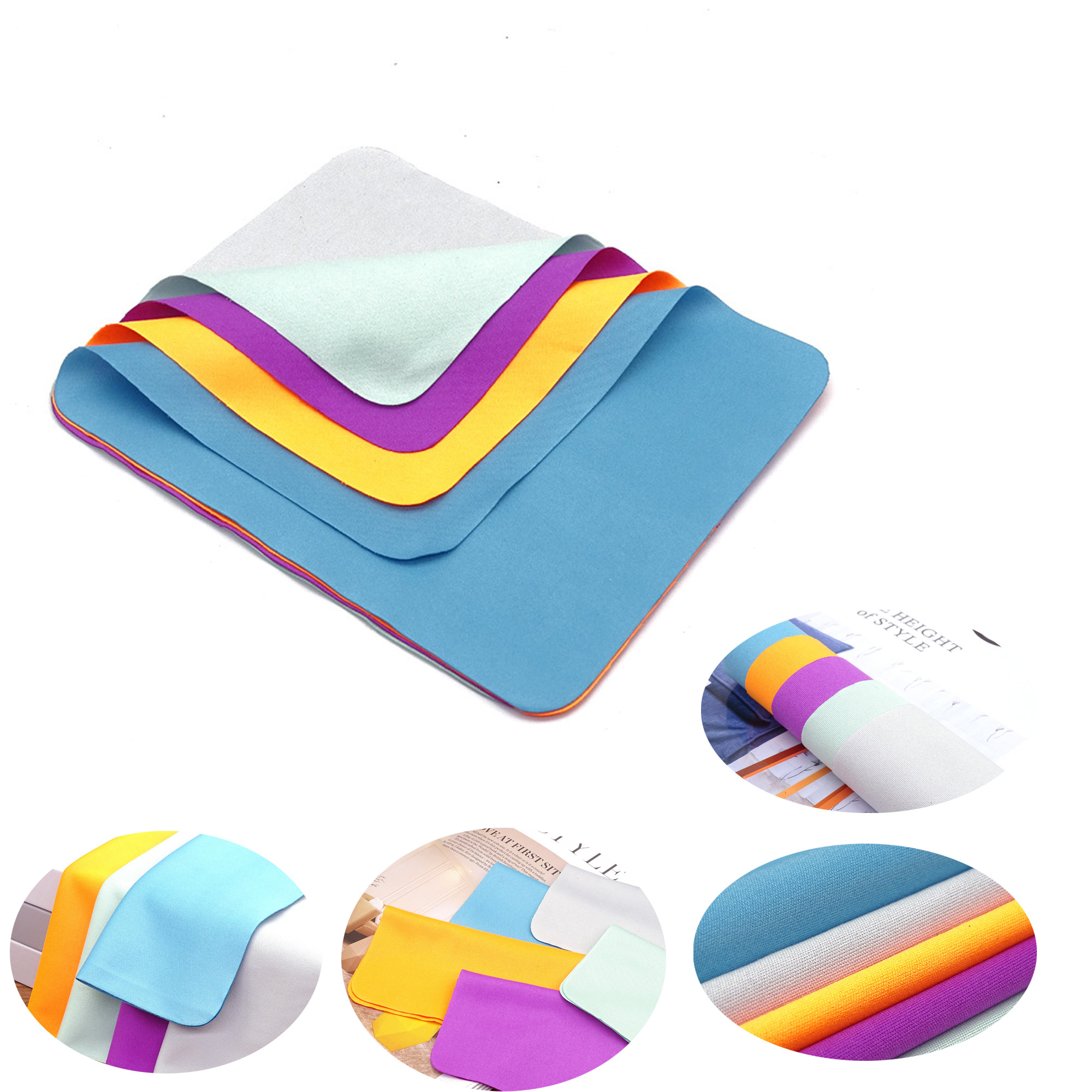 MOQ 20 6.89" X 5.71" Microfiber Cleaning Cloth 1