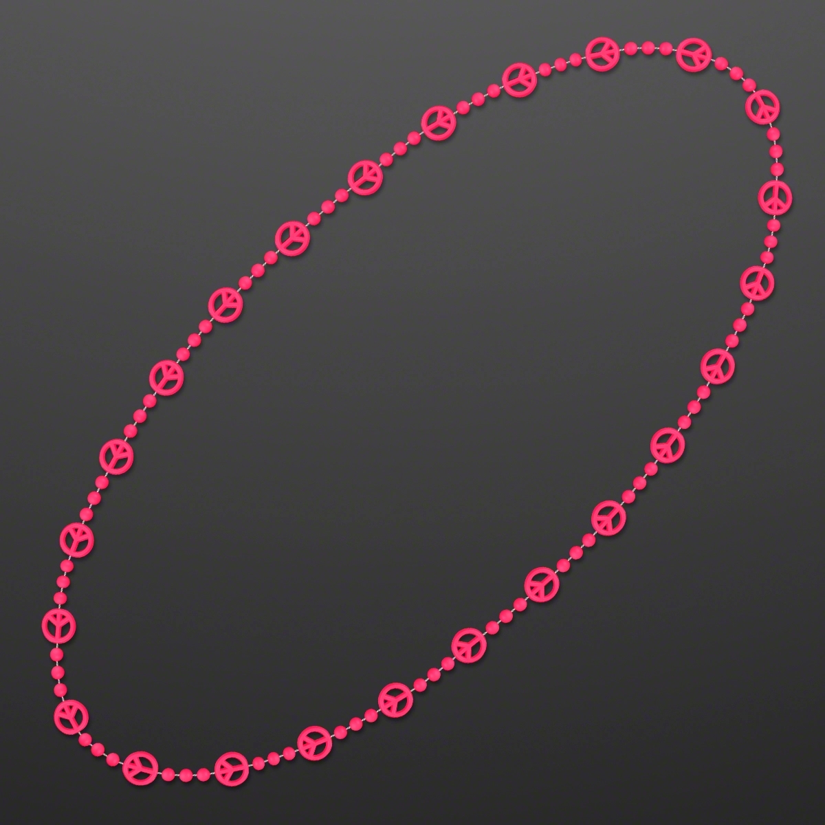 Peace Sign Bead Necklaces (NON-LIGHT UP) 4