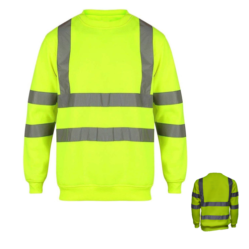 VISIPRO Reflective Safety Sweatshirt with Bands & Brace - 7