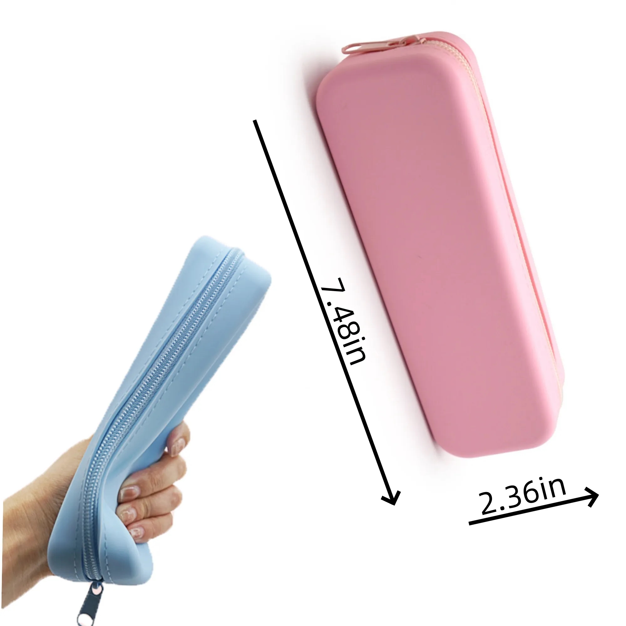 Customized silicone large capacity pencil case 5