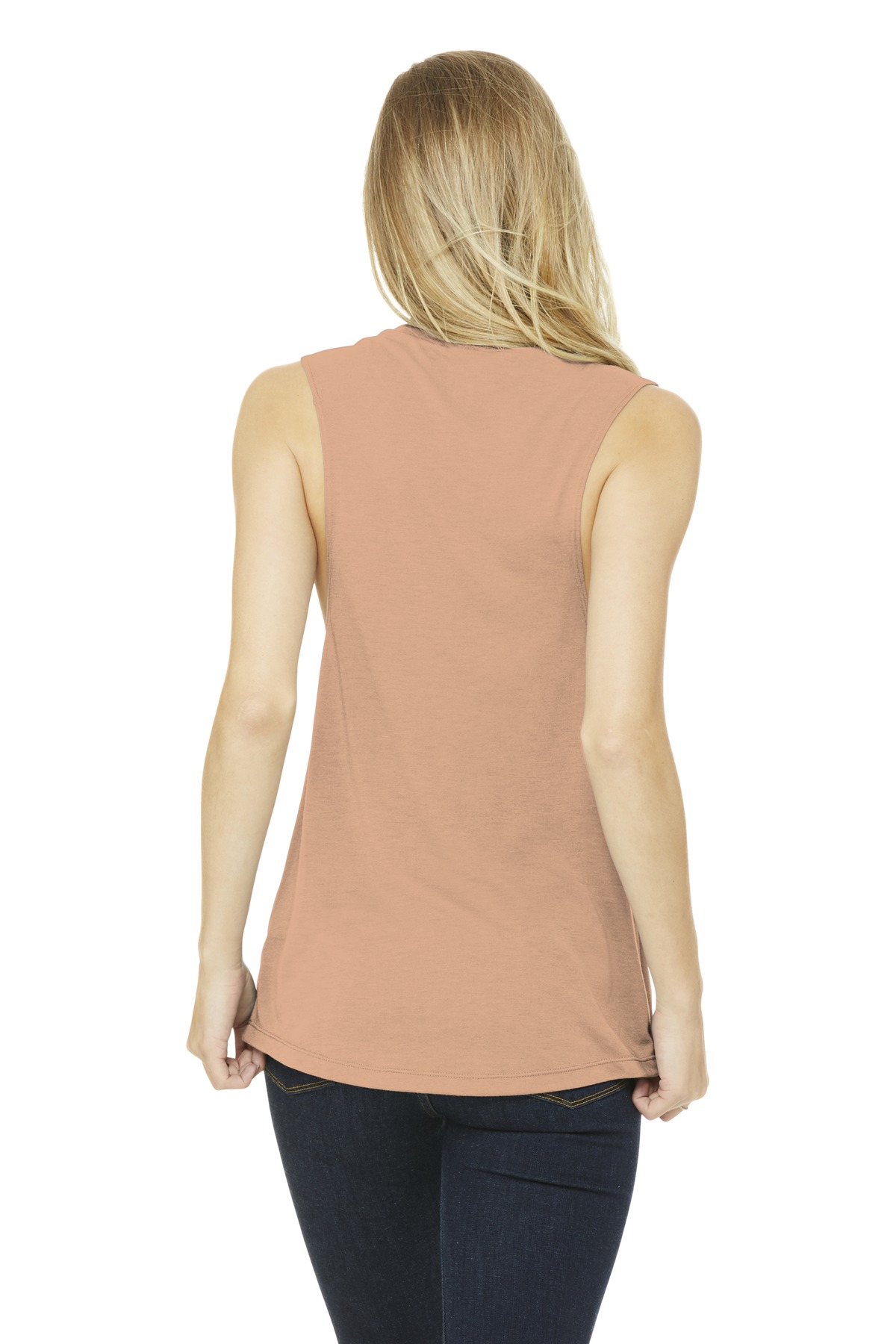 BELLA+CANVAS Women's Flowy Scoop Muscle Tank. BC8803 102