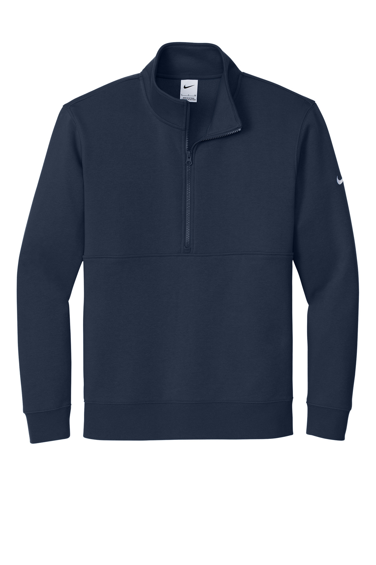 Nike Club Fleece Sleeve Swoosh 1/2-Zip NKDX6718, custom hoodie or sweatshirt with logo imprint 40