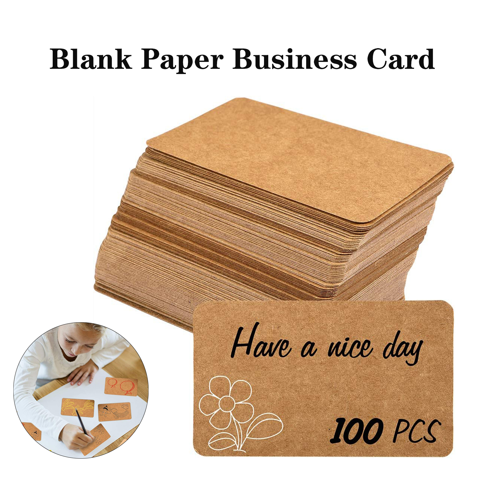 Blank Kraft Paper Business Card 2