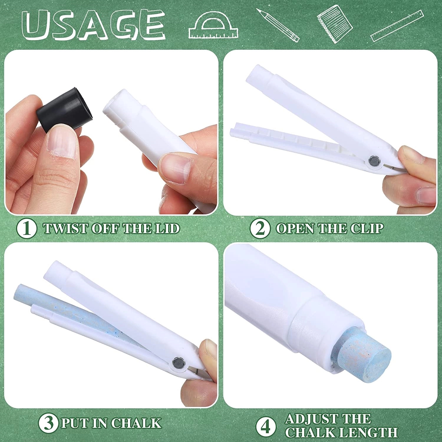 Custom Plastic Chalk Holder 3