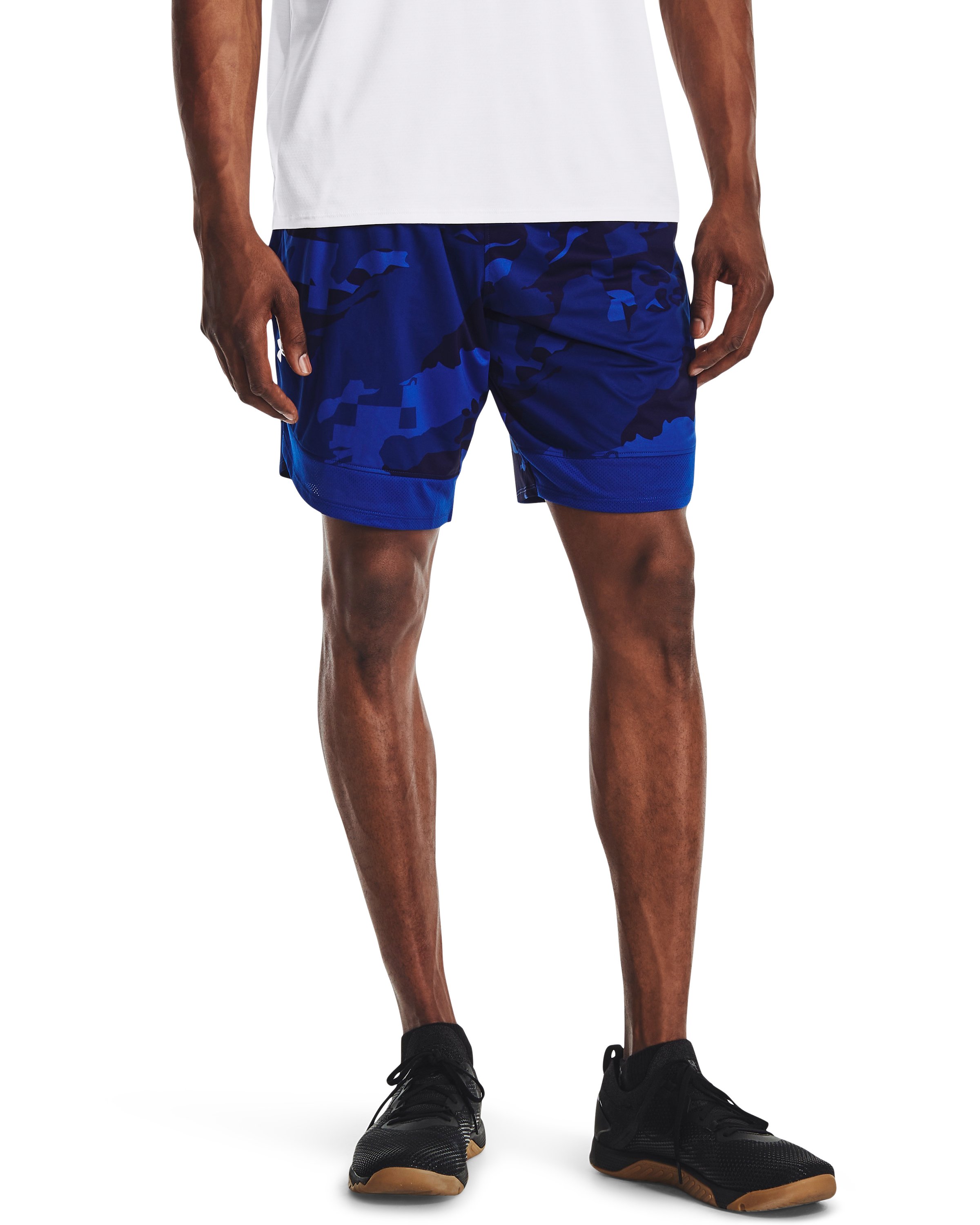 UA Train Stretch Camo Men's Shorts 6