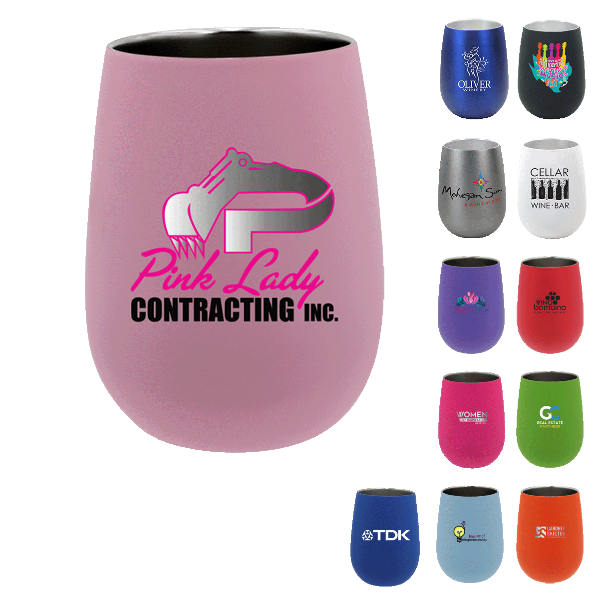 Halcyon® 12 oz. Stainless Steel Wine Glass 6