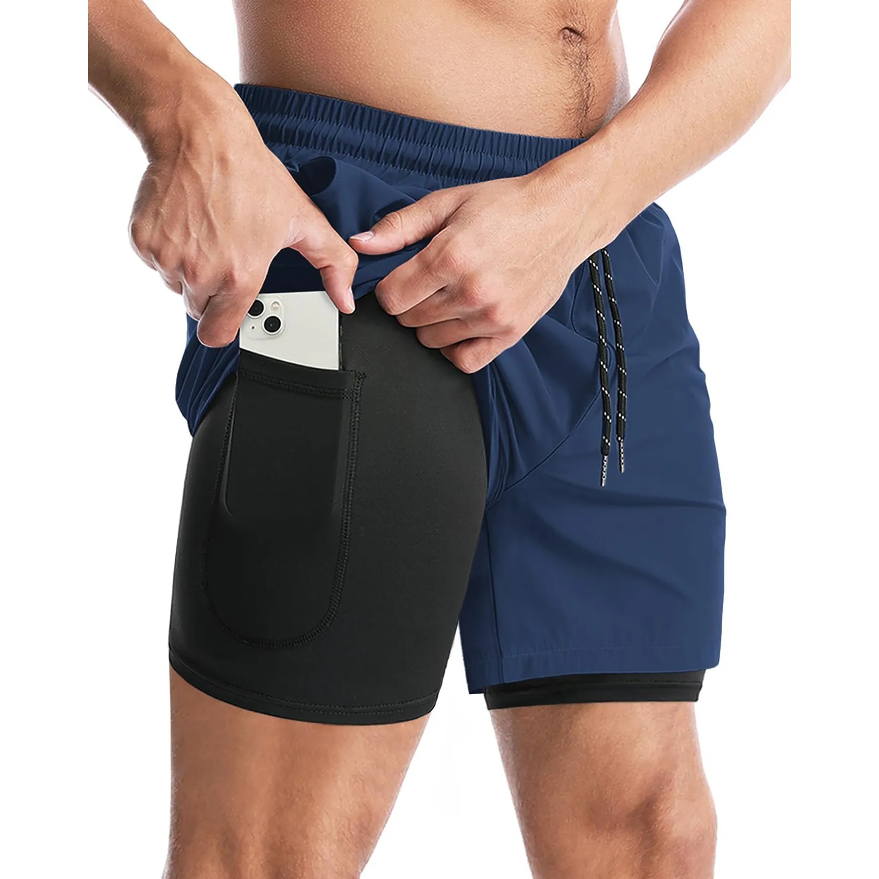 Men's 2 in 1 Running Shorts 11