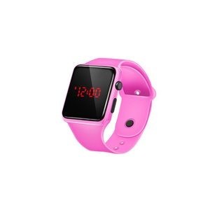 Sports Watch With Red Digital Square Dial Adjustable Band Detachable Design 1