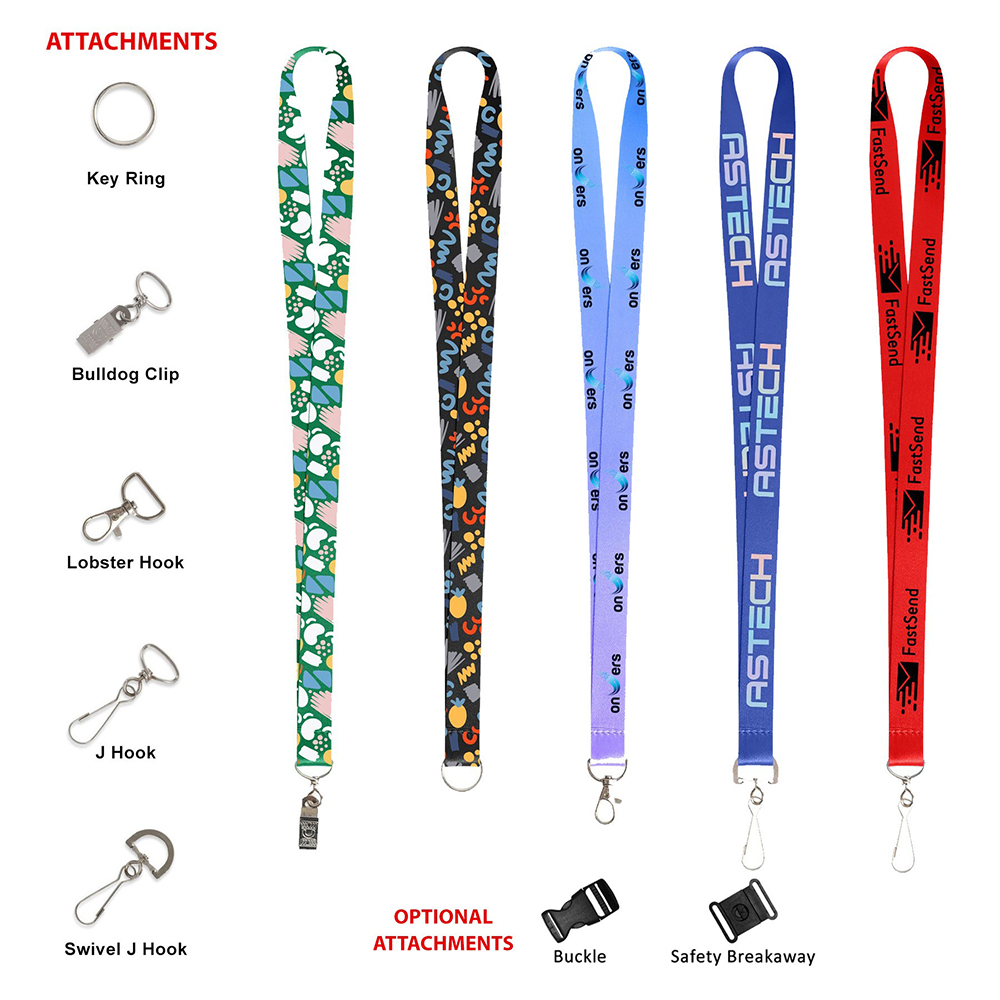 5/8" Single Ended Dye-Sublimation Lanyard 36" Length 2
