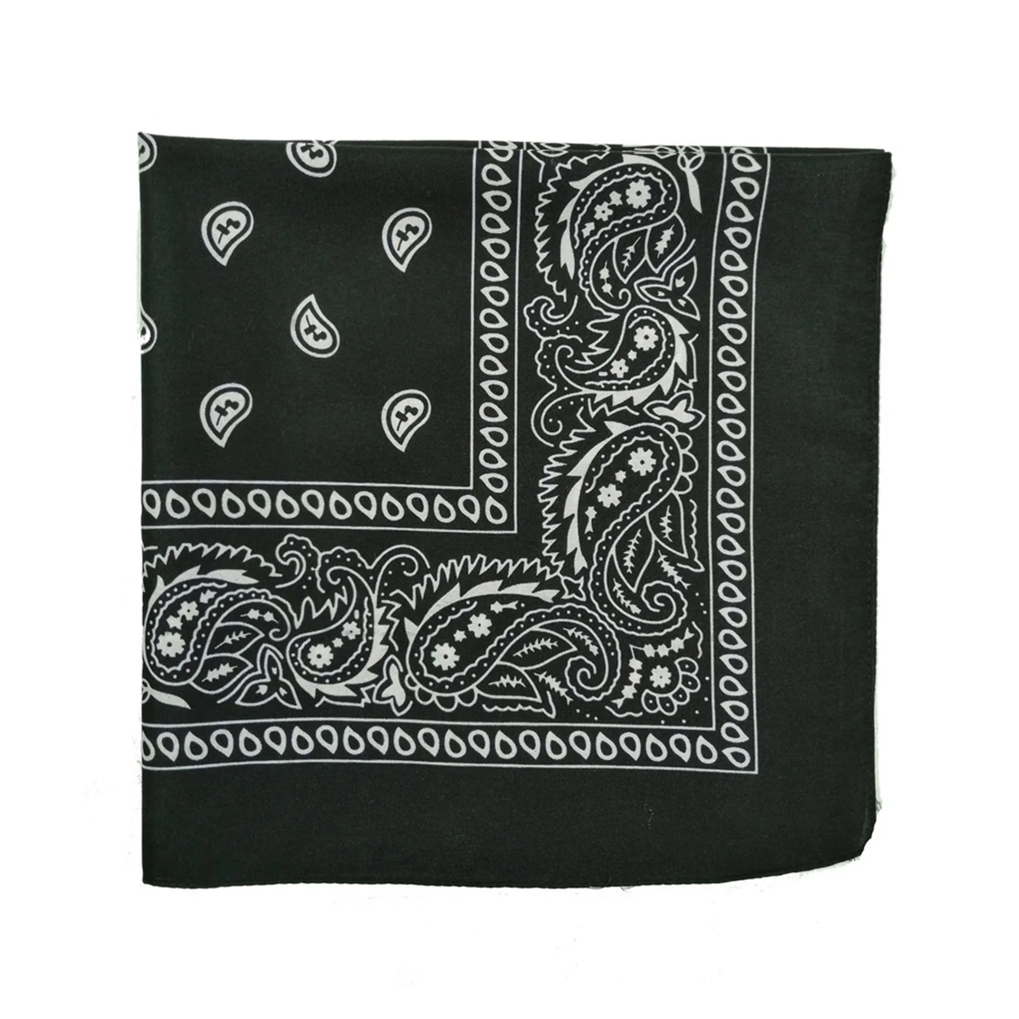 Cotton Paisley Square Scarf 14