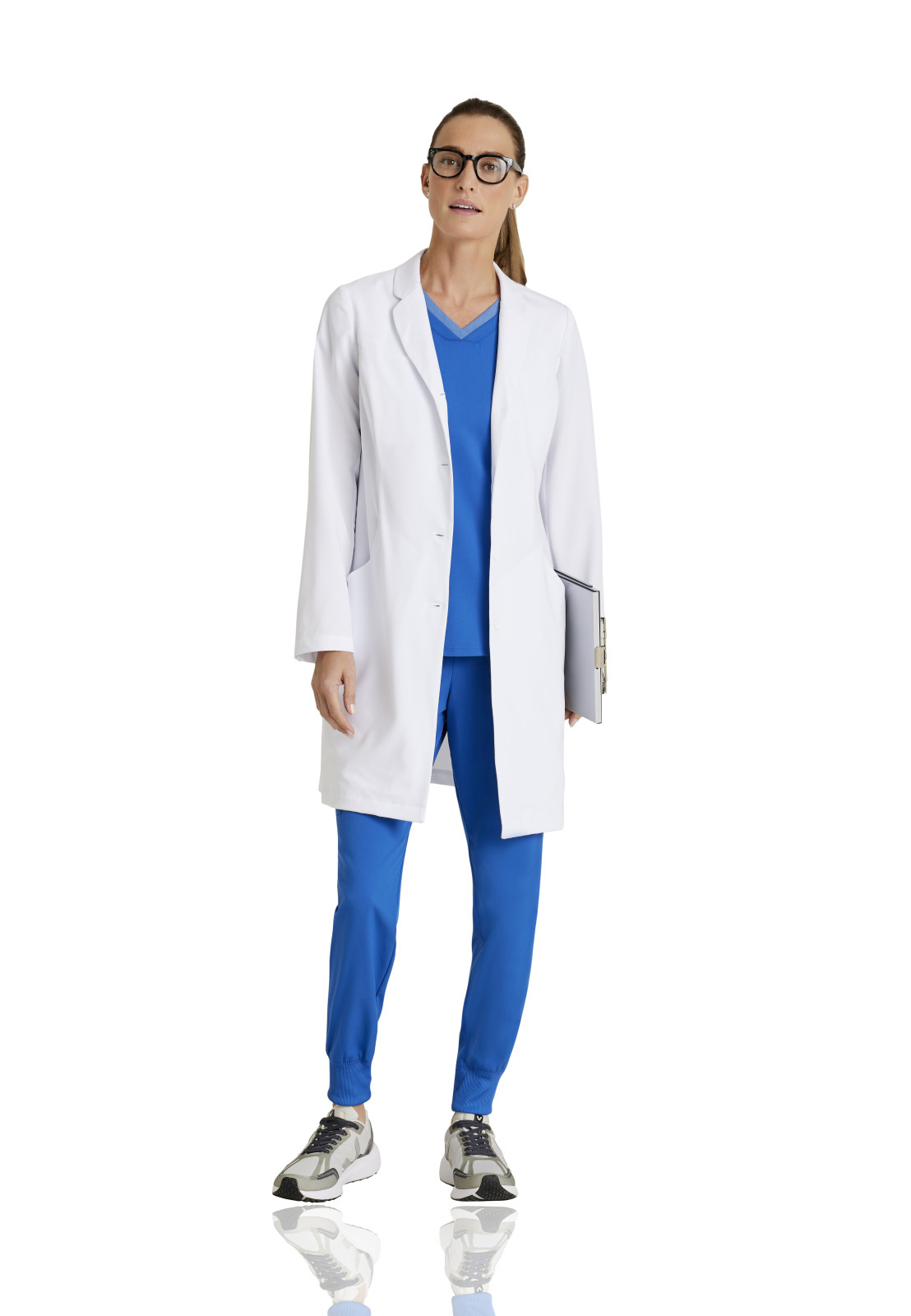 Grey's Anatomy Signature - Women's Four-Pocket 35" Mid-Length Penelope Lab Coat 1