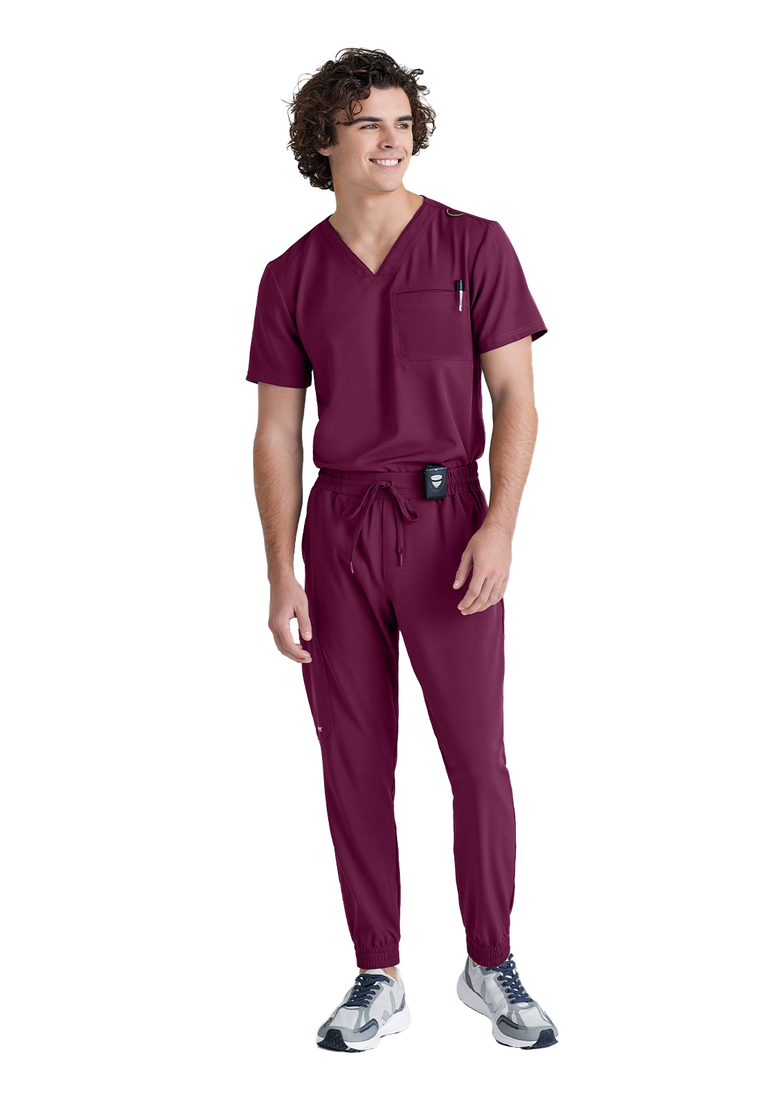 Grey's Anatomy Evolve Stretch - Men's One-Pocket V-Neck Journey Scrub Top 7