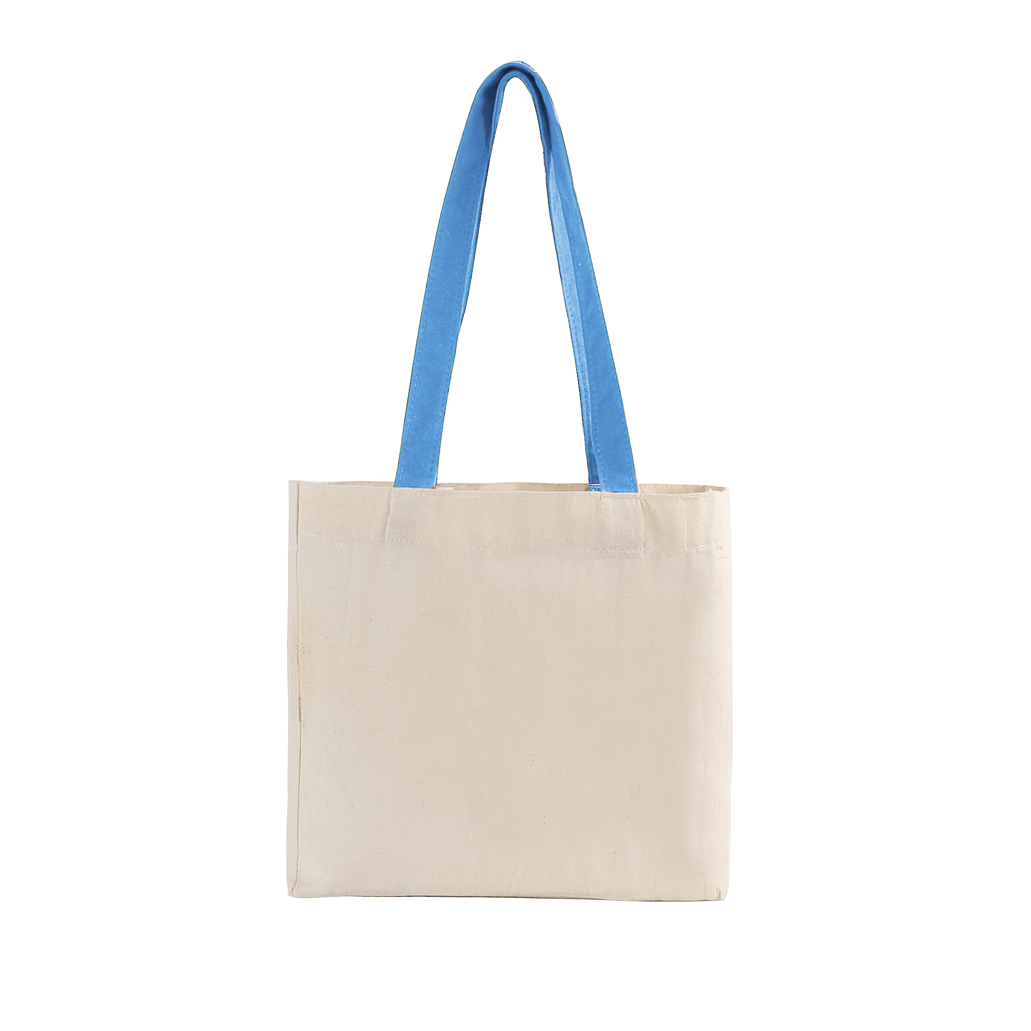 Cotton Colored Handle Tote w/Gusset, custom tote bag with logo imprint 4