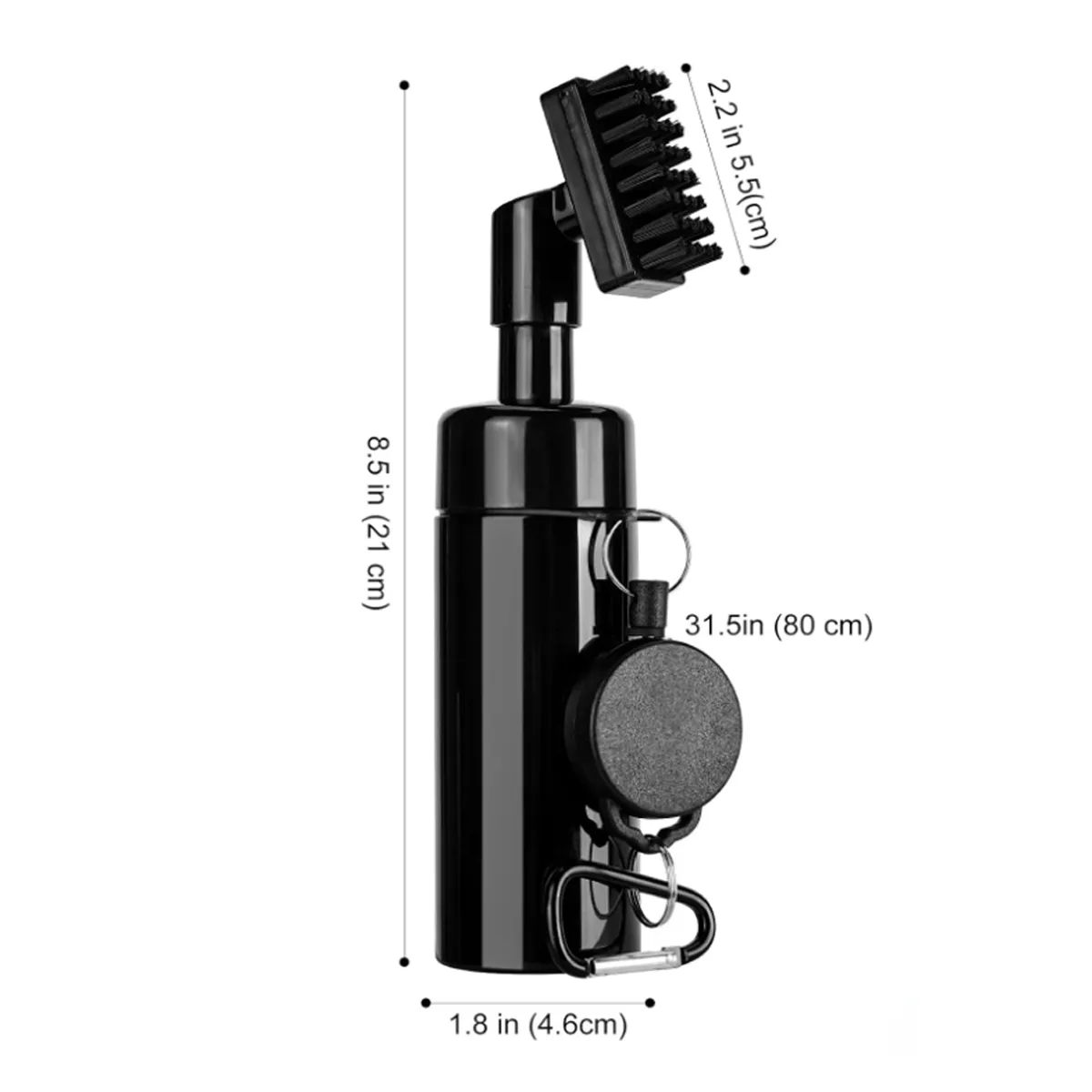 Golf Club Brush Cleaner W/ Water Heavy Duty Retractable Clip 4