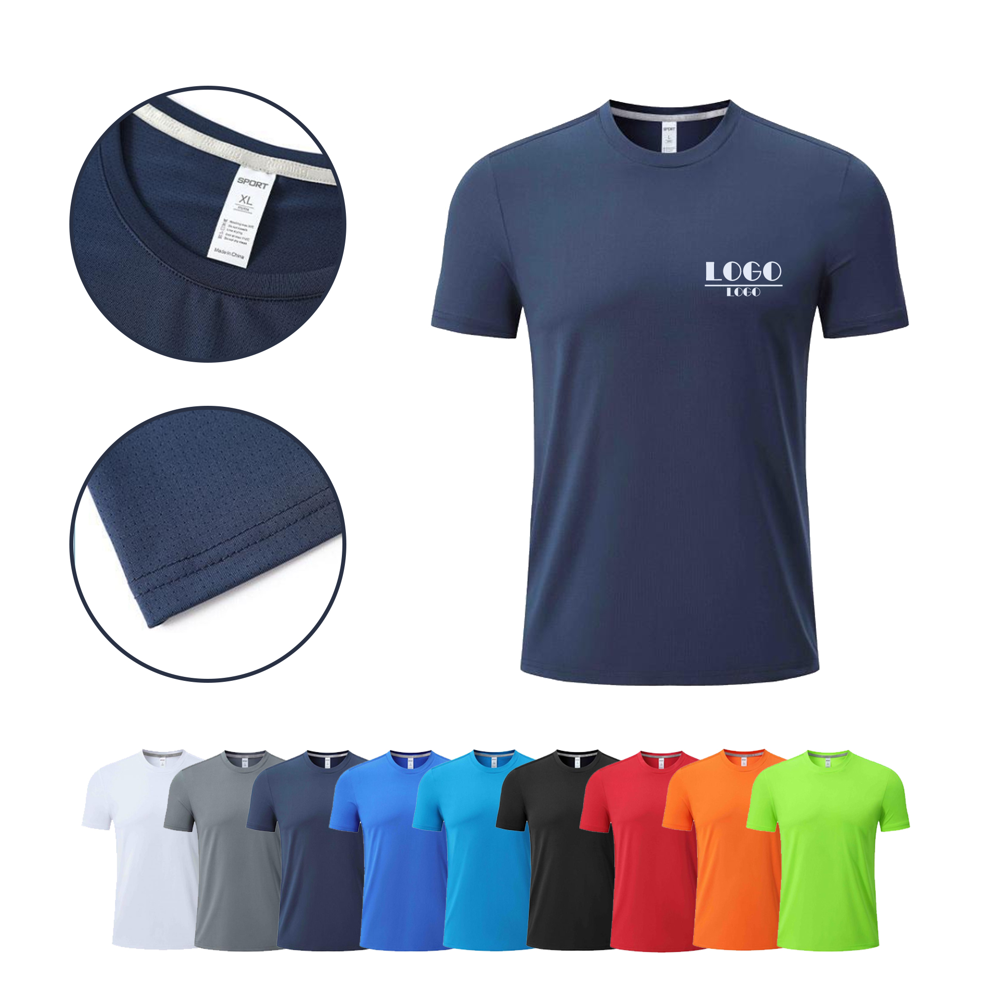 89Polyester 11Spandex T-Shirts MOQ20 2