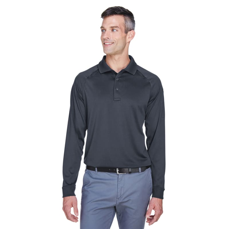 Harriton Men's Advantage Snag Protection Plus Long-Sleeve Tactical Polo 11