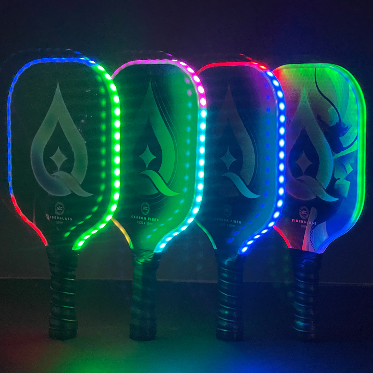 StrikeMaster Light-Up Pickleball Set – Illuminated Paddle with Luminous Ball 12