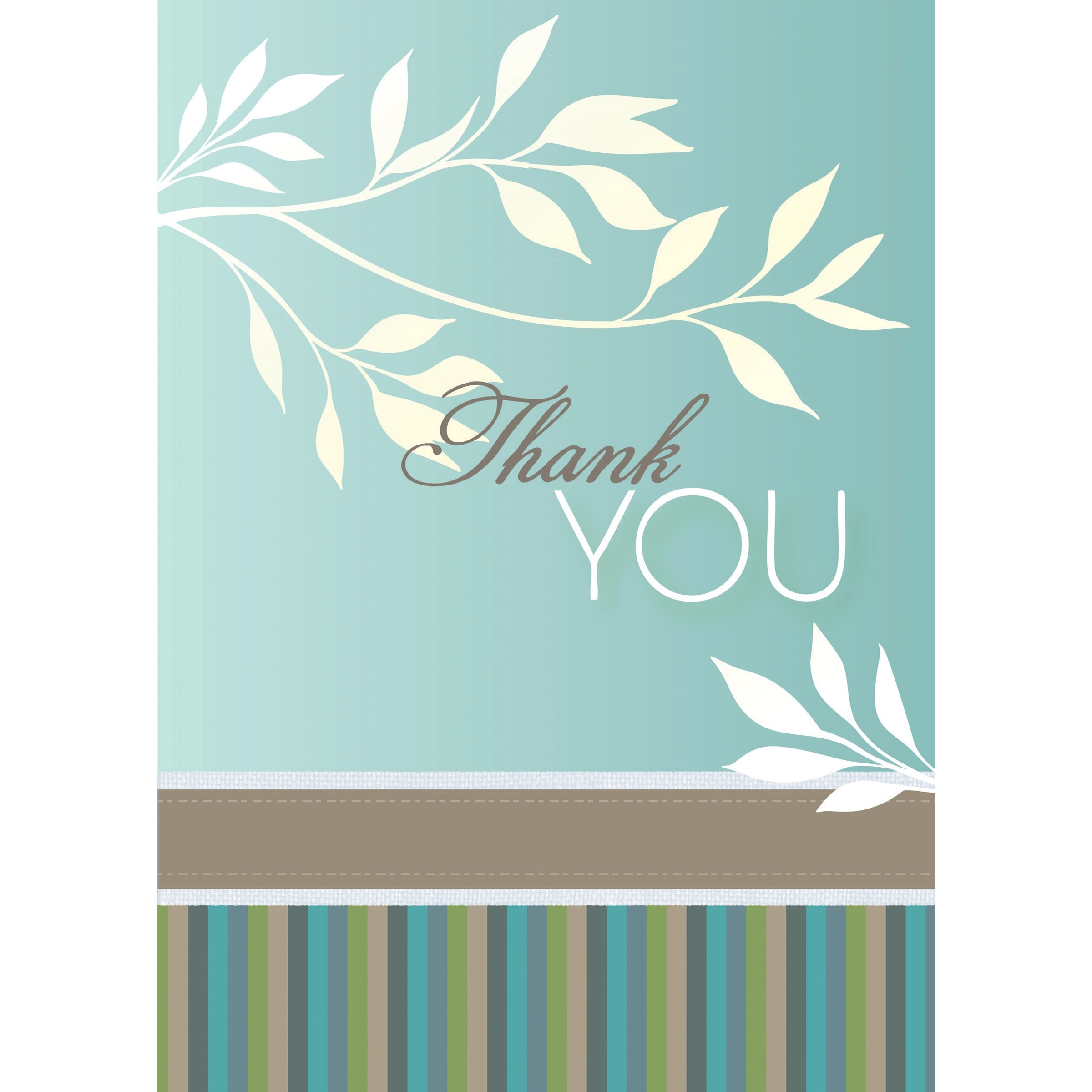 White Flora Thank You Cards 2