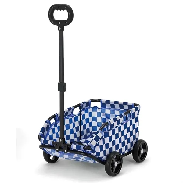 Folding Pet Carrier Cart - Portable and Convenient 3