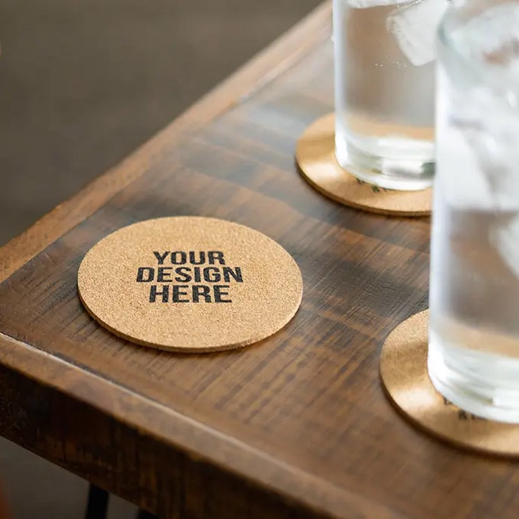 Vineyards Cork Coaster-Round 4