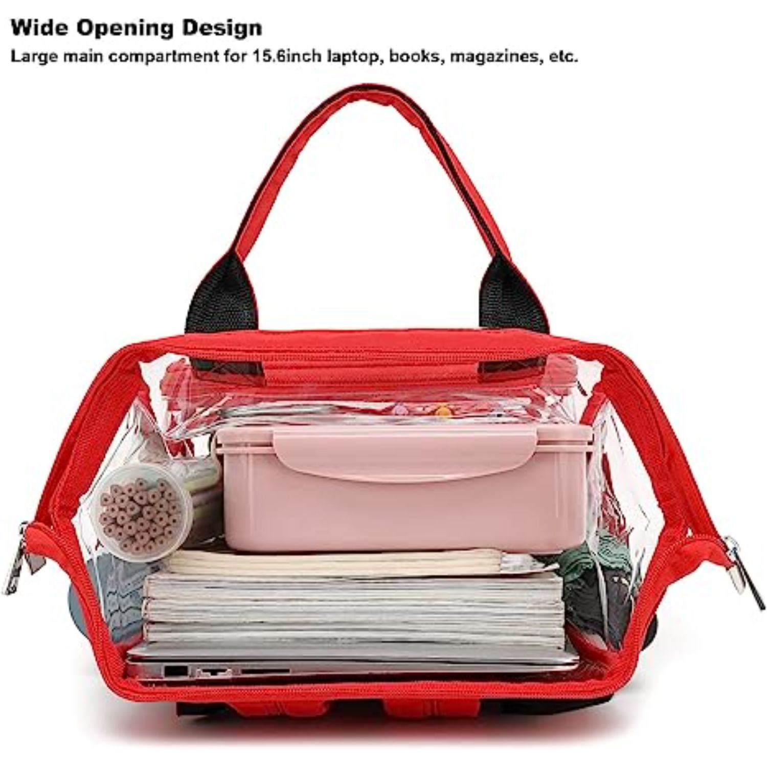 Premium Heavy Duty Clear PVC Transparent Backpack 4
