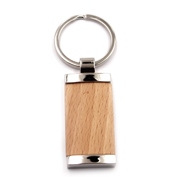 Wood Metal Key chain 3
