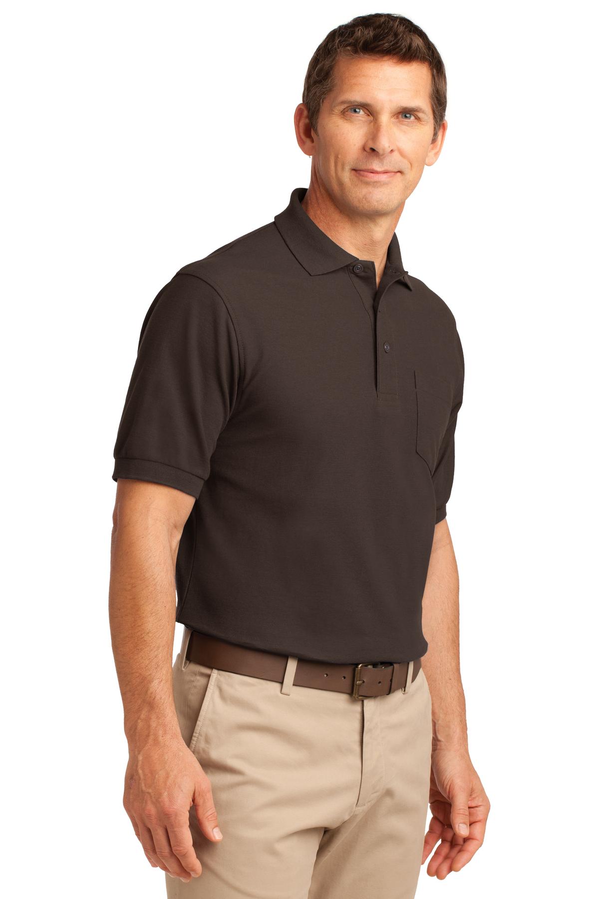 Port Authority Silk Touch Polo with Pocket. K500P 50