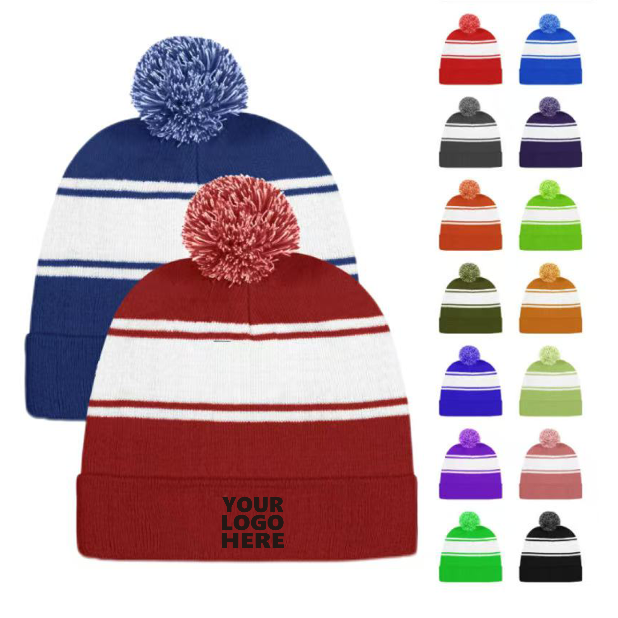 Knitted Winter Beanie Hat 2