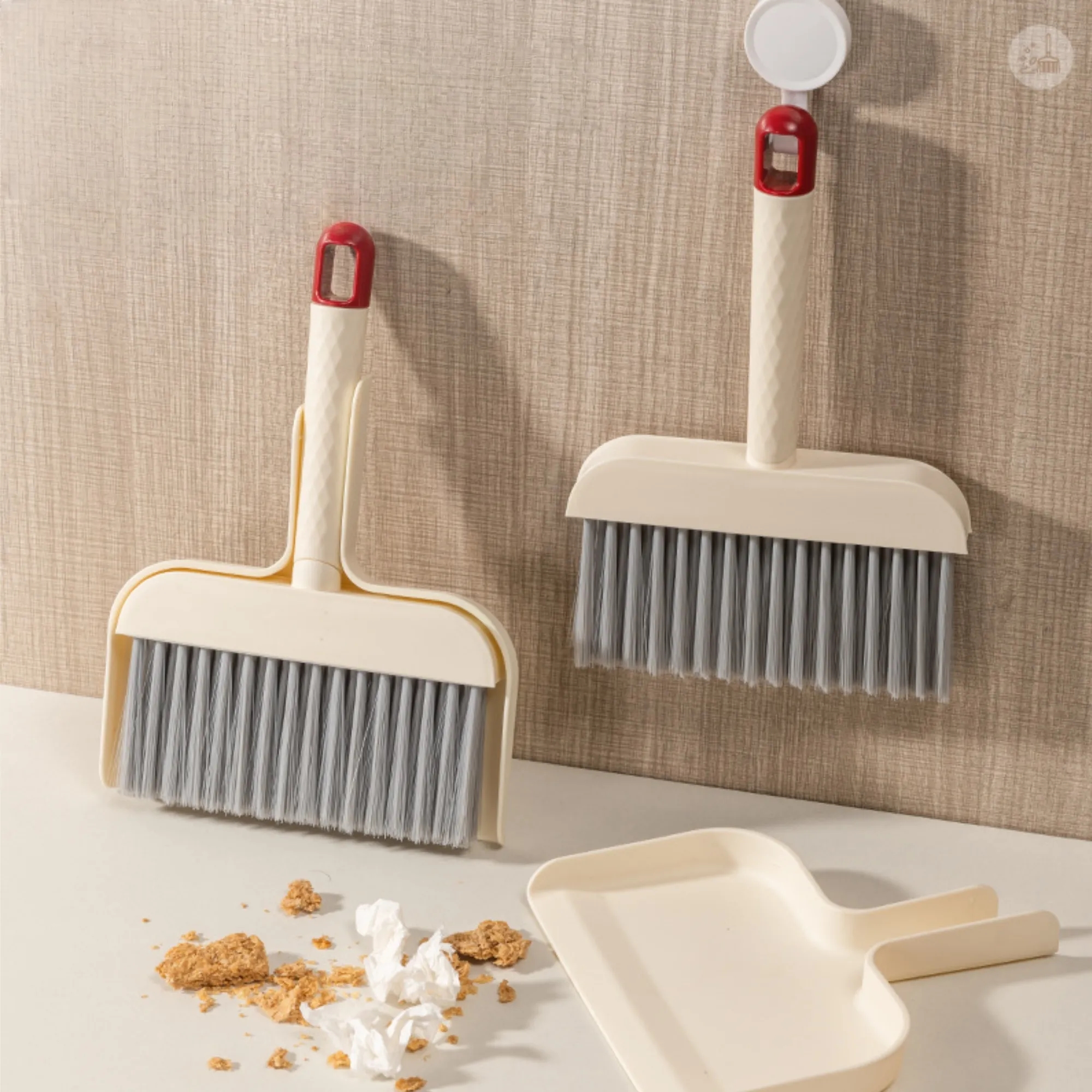 Mini Handheld Broom And Dustpan Desktop Sweep Set Clean Tool 2