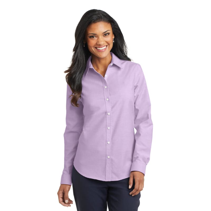 Port Authority Ladies SuperPro Oxford Shirt. 2