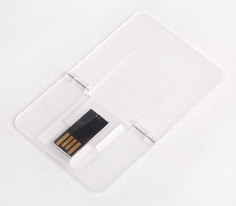 Transparent Credit Card USB Flash Drive, 8GB 3