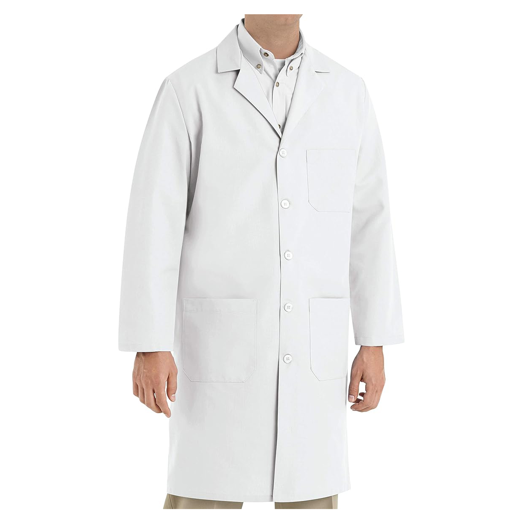 Men's Three-Pocket Lab Coat 3