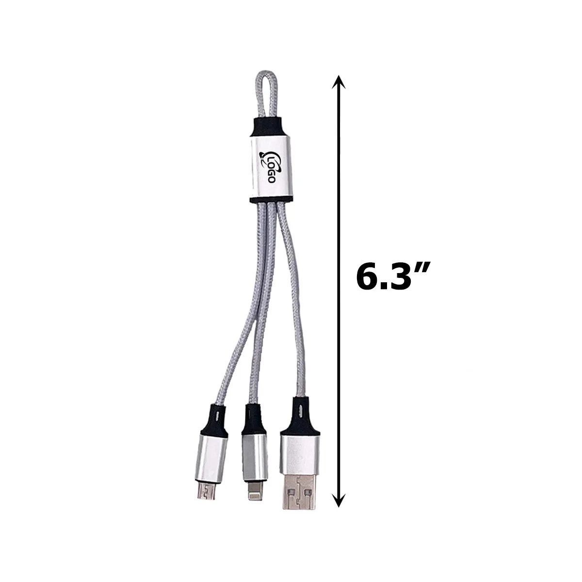 MOQ100 3/4-In-1 Weave USB Charging Cables 2