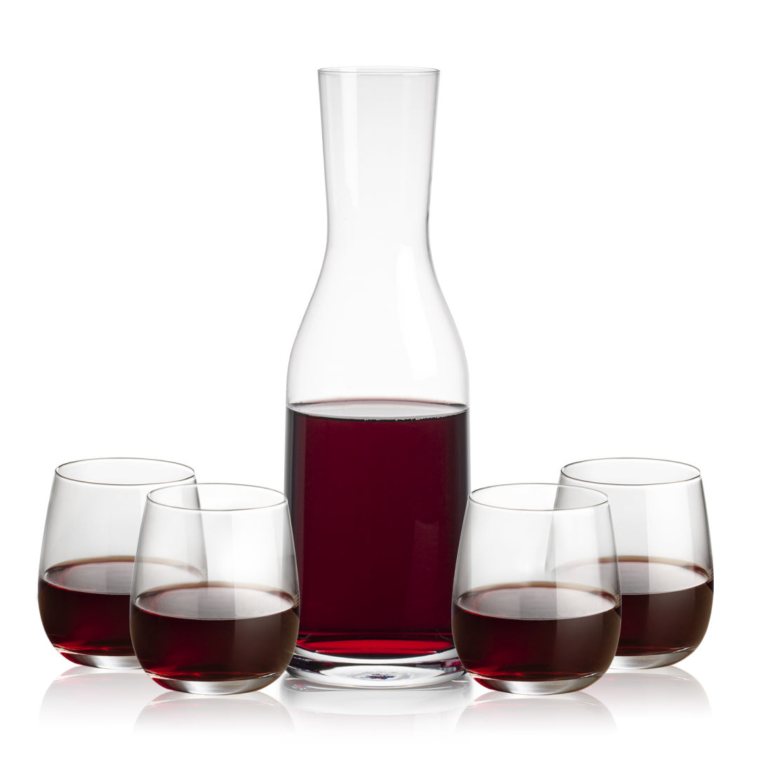 Caldmore Carafe & Crestview Stemless Wine 2